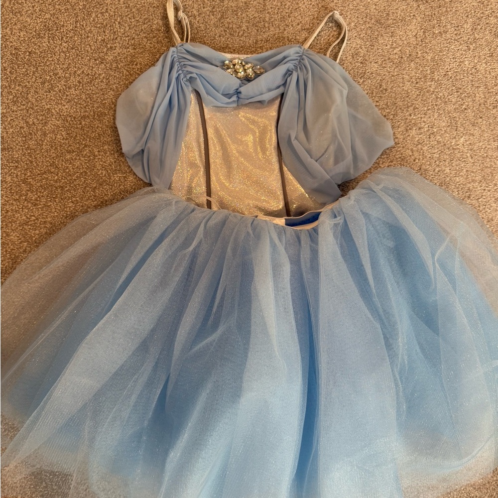 Revolution Sparkling Blue Kids Dance Costume